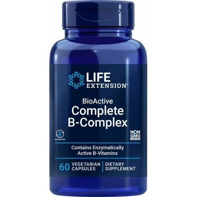 Life Extension BioActive Complete B-Complex 60 rastlinných kapsúl