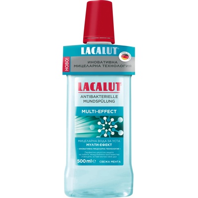 Lacalut Мицеларна вода за уста Multi-effect, 500 ml