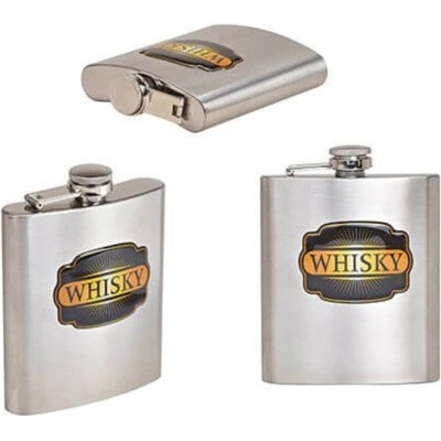 G.Wurm Malá nerezová ploskačka s nápisom Whisky