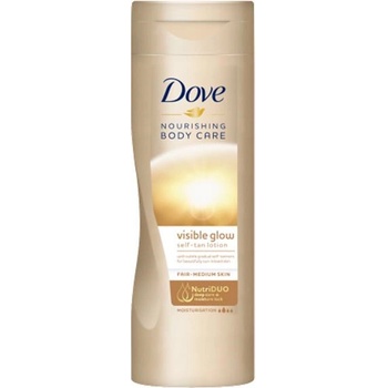 Dove Nourishing Body Care Visible Glow samoopalovací hydratační mléko Fair-Medium 250 ml