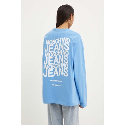 Moschino Jeans Памучна блуза с дълги ръкави Moschino Jeans (1205.8234)