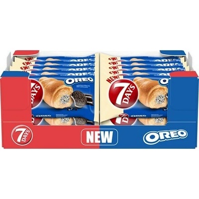 7 DAYS Croissant vanilkový krém a kousky Oreo 20 x 98 g