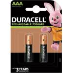 Duracell Акумулаторна батерия Duracell, AAA, 1.2V, 750 mAh, NiMH, 2 броя