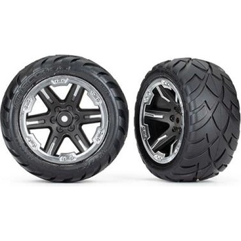 Traxxas колело 2.8", джанта RXT черен-хром, гума Anaconda (2WD задни) (2)