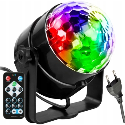 Iso Trade RGB PROJEKTOR KULOVÁ DISCO KOULE SVĚTLOMET – Sleviste.cz