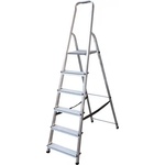 DRABEST Стълба алуминиева сертифицирана 6+1 стъпала drabest 125 кг (03090061)