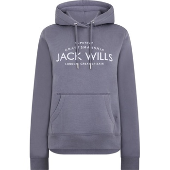 Image 1 of Jack Wills Суичър Jack Wills Hunston Graphic Logo Hoodie - Dusky Blue2