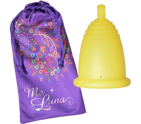 MeLuna Soft žlutý ring vel. M menstruační kalíšek