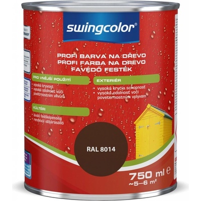 Swingcolor Profi Farebný email 0,75 l sépiovo hnedý