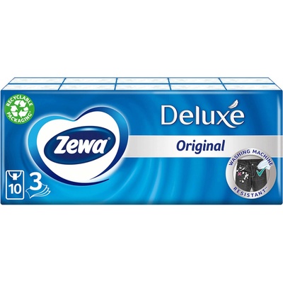 Zewa deluxe papírové kapesníčky 3-vrstvé 10 x 10 ks – Sleviste.cz