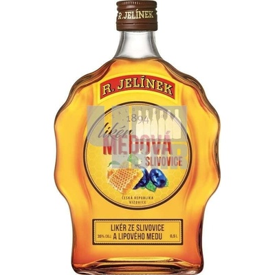 R.Jelínek Medová Slivovice Likér 35% 0,5 l (holá láhev)