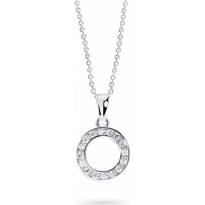 Cutie Jewellery Kruhový prívesok s očkom z bieleho zlata Z3061 40 10 X 2 O