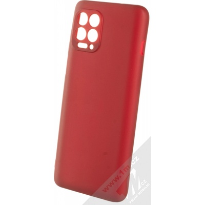 Pouzdro 1Mcz Matt Skinny TPU ochranné silikonové Motorola Moto G100 tmavě červené
