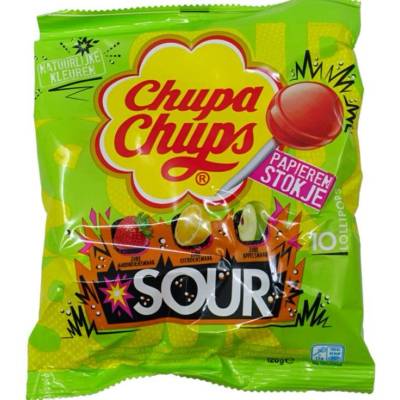 Chupa Chups lízátka kyselá 120 g