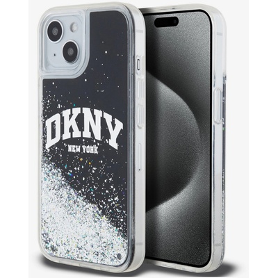 DKNY Заден капак с лого на арка с течен блясък за iPhone 14 Black DKNY DKNY | Cheren | МЪЖЕ | UNI