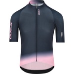 Q36.5 Мъжка фланелка с къс ръкав за колоездене Q36.5 Gregarius Pro Collar Fade Signature Jersey Cycling jersey - Nautica Blue - размер XXL (056-3878-0216)