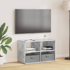 vidaXL Стойка за телевизор с чекмедже Циментено сиво 79 x 40 x 48 см (8000463)