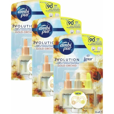 Ambi Pur 3Volution vonná náplň do odparovača Gold Orchid 20 ml