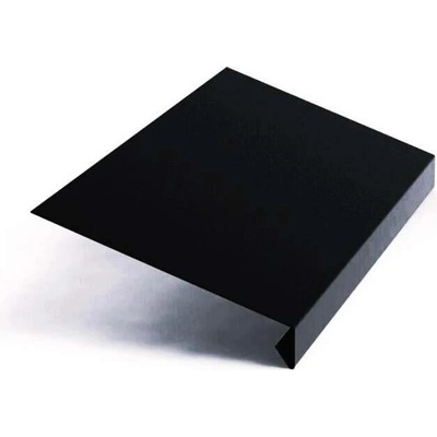 Okapnice klasik r.š.125mm Al hliníkový plech 0.6mm lakovaný RAL 9005 černá dl.2m