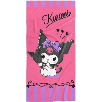 Carbotex osuška Kuromi roztomilá Rebelka 70 x 140 cm