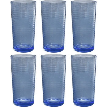 Стъклени чаши Доро 265мл. , сини 6 бр. в компект В109А