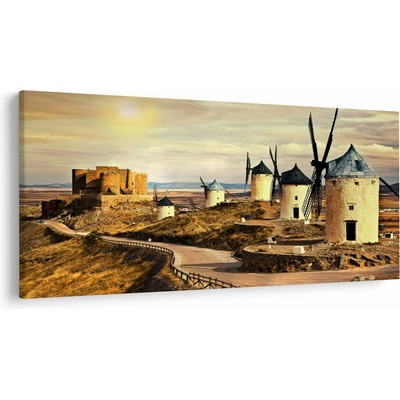 Obraz - Veterné mlyny, jednodielne 250x125 cm