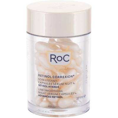 RoC Retinol Correxion Line Smoothing Advanced Retinol Night Serum Capsules ревитализиращ нощен кожен за лице в капсули 10.5 ml за жени