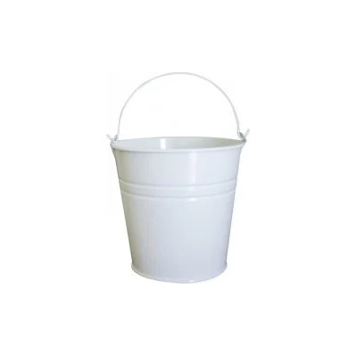 - Металнa кофичка бяла 12см-(5412 К) (011628)