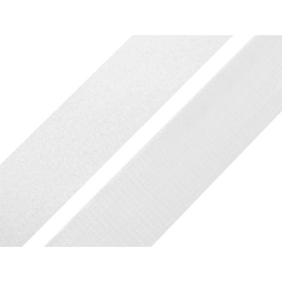 Prima-obchod Suchý zip háček + plyš šíře 30 mm bílý PES/PA, barva Bílá