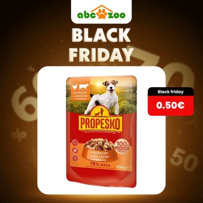Propesko Dog kura a hovädzie v omáčke 100 g