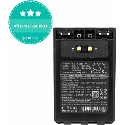 Baterie pro Yaesu Ft-1dr, Yaesu Ft-2dr, 2000mAh, Li-Ion, 7.4V, SBR-14, HQ