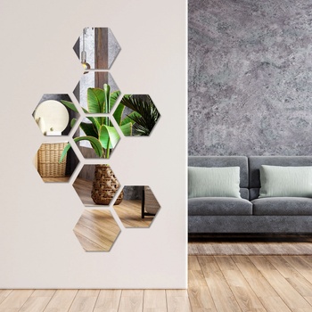 Image 1 of Art Gift Decor Огледален стикер за стена Отражения в хармония