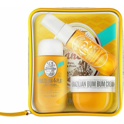 Sol de Janeiro Cheirosa 62 Bum Bum Summer Jet Set sprchový krém gel 90 ml + Brazilian Bum Bum Cream 50 ml + Brazilian Crush Cheirosa '62 Hair & Body Fragrance Mist 30 ml