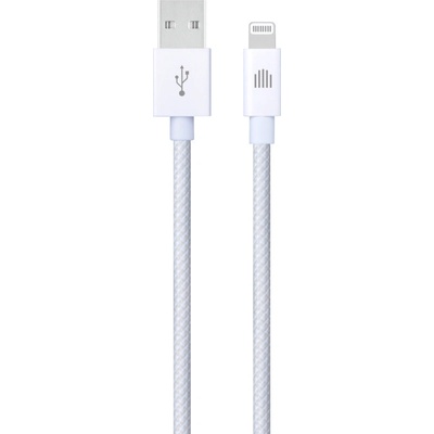 Dviced Cable USB-A to Lightning Nylon Textile 1, 25m - White (DV120003)