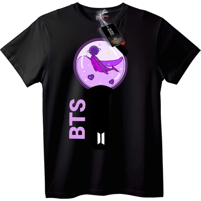 NOONEBRAND Тениска BTS лилава русалка - 7XL, White
