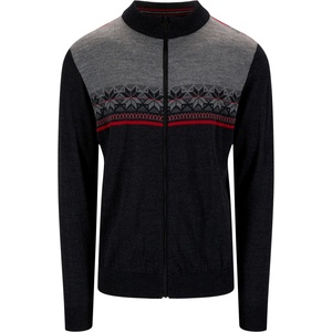 Dale of Norway Мъжко вълнено яке Dale of Norway Liberg Jacket Merino jacket - Dark Charcoal / Smoke / Redrose (005-5860-0213)