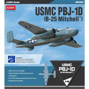Academy Модел комплект самолет 12334 - USMC PBJ-1D (B-25 Mitchell) (1: 48)
