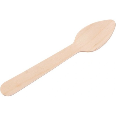 MagicHome Drevená malá lyžička 11 cm Woodline ECO, 10 ks
