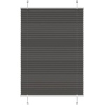 vidaXL Плисирана щора черна 90x150 cm Ширина на плата 89, 4 cm (4015141)