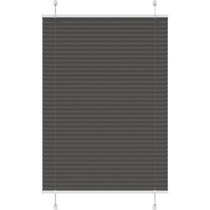 vidaXL Плисирана щора черна 90x150 cm Ширина на плата 89, 4 cm (4015141)