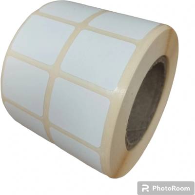 Termo Etiketa 25 mm x 20 mm, 2 - Produkcia, Thermo eco, Biela, Dutinka 40 mm, 2 x 1000 ks/kotúč, Permanentné lepidlo, Priemer kotúča 74 mm