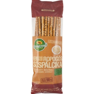 Biopont Bio Špaldové tyčinky extra dlhé sezamové slané 90 g
