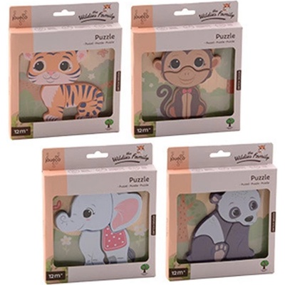 Jouéco the Wildies Family dřevěné mini puzzle Tiger