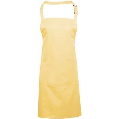 Premier Workwear Pracovní zástěra za krk s kapsou PR154 Lemon Pantone 127 72x86cm