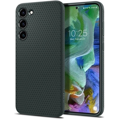 Spigen Противоударен Силиконов Калъф за Samsung S23, Spigen Liquid Air Case, Зелен (ACS05713)
