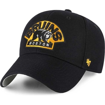 47 brand Шапка с козирка вълна 47 brand NHL Boston Bruins в черно с апликация H-MVP01WBV-BKE (H.MVP01WBV.BKE)