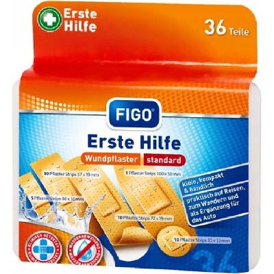 Figo sada voděodolných náplastí tělová Premium 36 ks