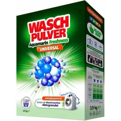 Wasch Pulver univerzální prací prášek Aquamarine fresh 52 PD 3,9 kg