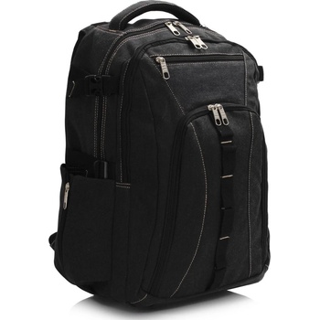 L&S fashion plátěný batoh LS00398 černá