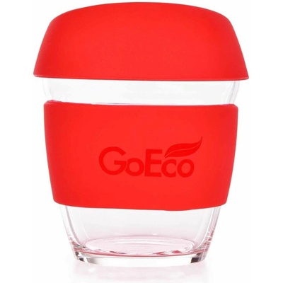 300 ml skleněný hrnek KELIMERO® GoEco® , červený